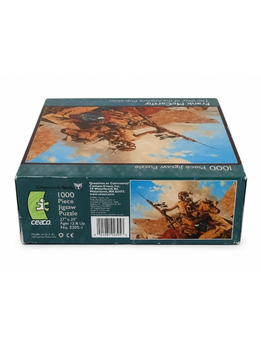 Frank Mccarthy Native American Warrior On Horse The Way 1000 Pc Puzzle